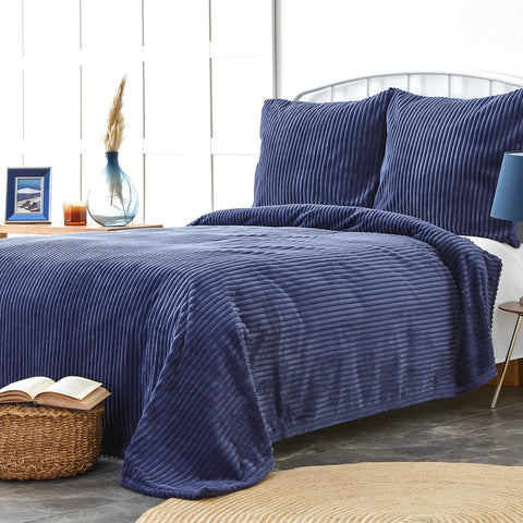 KARACA HOME JOENA INDIGO SOFT BEDSPREAD