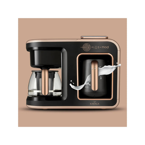 Machine à café et à thé Karaca Hatır Plus Mod 5 en 1, 1 385 W, rose et marron