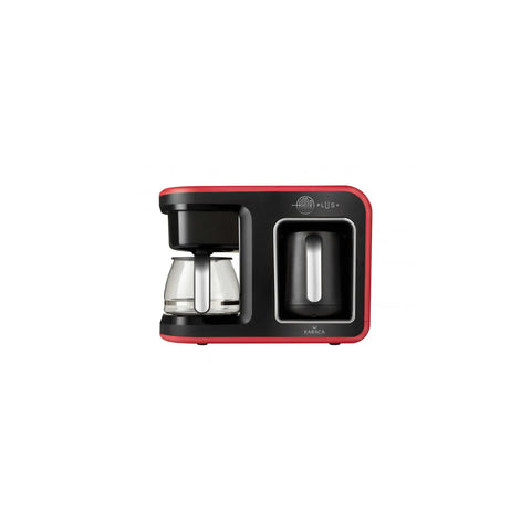 Machine à café Karaca Hatır Plus 2 en 1 1 385 W, rouge