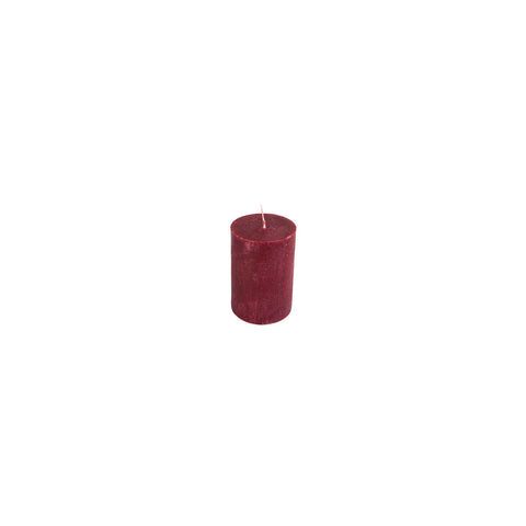 Bougie Karaca bordeaux, 6,5x10 cm, cylindre 
