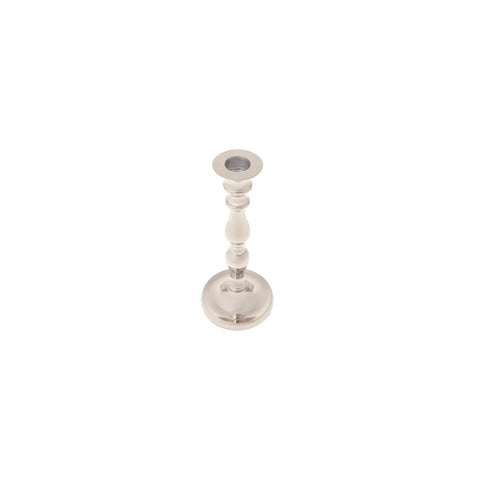 Bougeoir Karaca Lara 2 pièces, argent, 22,75 cm