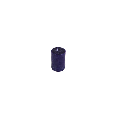 Bougie Karaca bleu marine, 6,5x10 cm, cylindre 