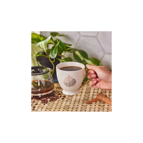 KARACA IHLAMUR GOLD MUG, BEYAZ