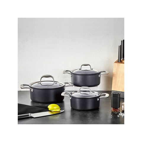 Batterie de cuisine Karaca Bio Diamond Pro compatible induction taille moyenne, 6 pièces