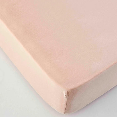 Draps-housse Karaca Home Jersey couleur saumon, 100x200 cm + 30 cm, certifié Oeko-Tex