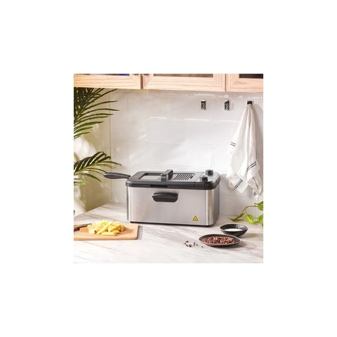 Friteuse/poêle à frire XL Karaca en acier inoxydable, 3,2 L