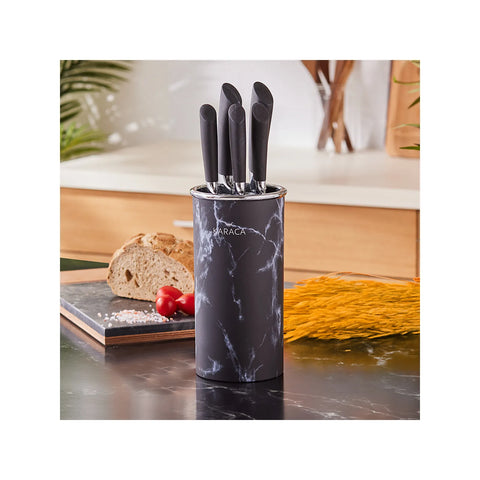Ensemble de couteaux Karaca Marble 6 pièces, noir 
