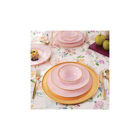 KARACA RETRO V2 PEMBE 18 PRÇ YEME, BEYAZ