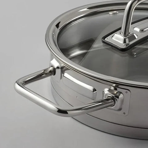 Set de poêles à œufs en acier inoxydable Jumbo Assos – 6 pièces, format midi, à doubles poignées