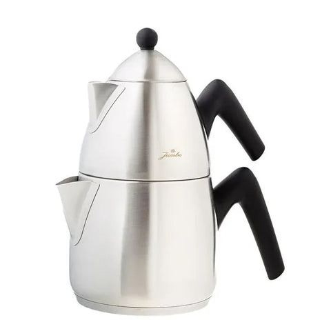 Jumbo Steel Théière en Acier avec Fond Induction, Mat