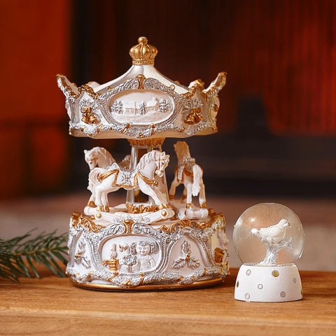 Karaca Home New Year Objet Musical et Mobile Carrousel