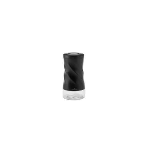 Boîte de rangement Karaca Tottori sous vide, en verre, noir, M