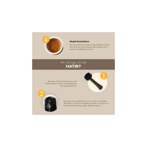 Machine à café Karaca Hatır Mod pour café turc au lait, 1 000 W, anthracite