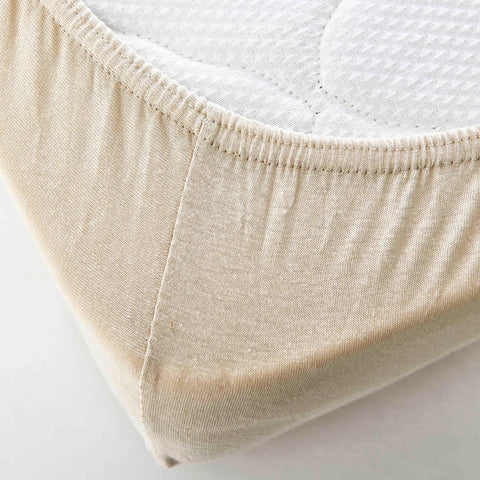 KH JERSEY FITTED SHEET BEIGE DEU (120x20