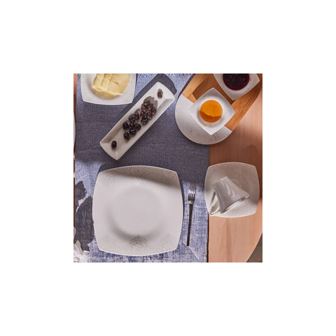 Service Petit Déjeuner Karaca Fine Pearl Helen, 26 pièces carrées/rectangulaires