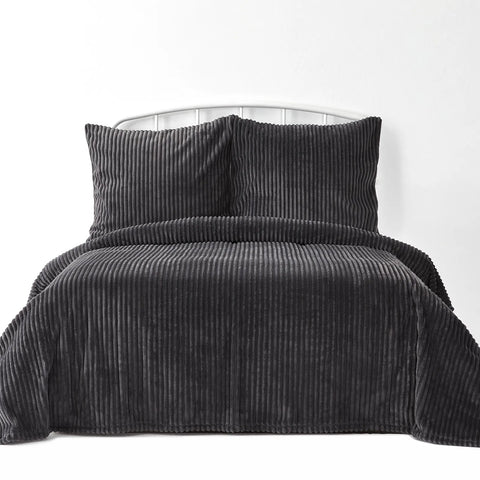 KARACA HOME JOENA BLACK SOFT BEDSPREAD S