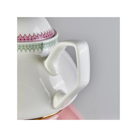 KARACA BOUQUET ÇAYDANLIK TAKIMI, PEMBE