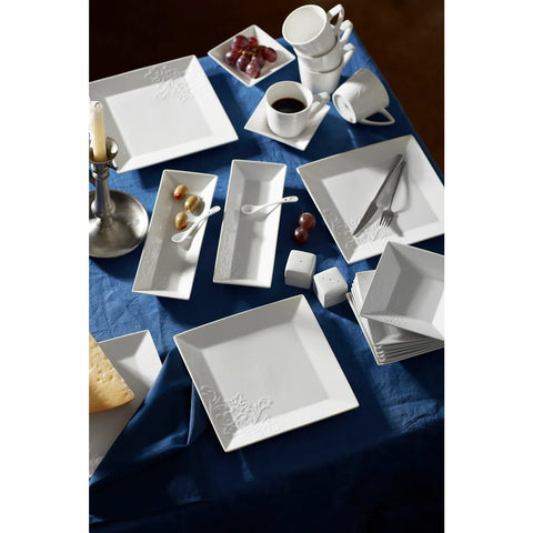 Service Petit Déjeuner Karaca Trend Emboss pour 6 personnes, 32 pièces, en porcelaine 
