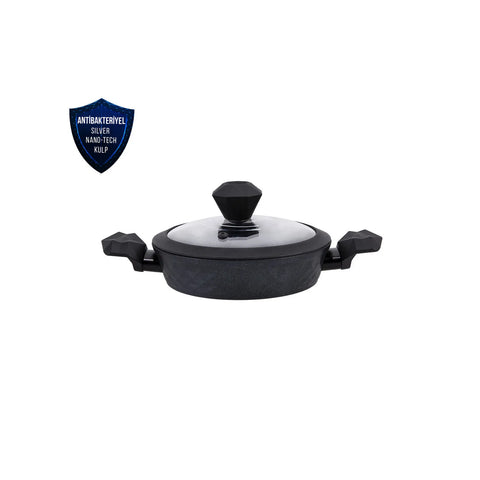 Poêles de service Karaca Bio Diamond, poignées antibactériennes et base compatible avec l'induction, 6 pièces