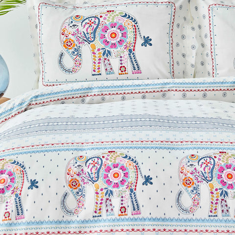 Parure de lit Sarah Anderson Felicia avec housse de couette pour lit double et couette offerte