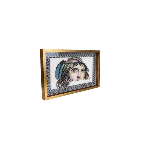 ZEUGMA ÇİNGENE KIZ TEPSİ 25X40CM, BEYAZ
