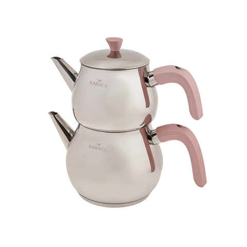 Théière turque et bouilloire Karaca Kayra Rose