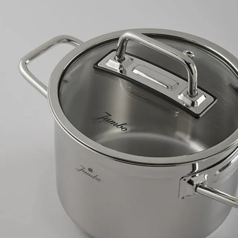 Set de poêles à œufs en acier inoxydable Jumbo Assos – 6 pièces, format midi, à doubles poignées