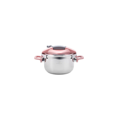 Ensemble d'autocuiseurs Karaca Perfect 4 + 6 L, rose