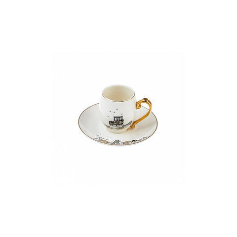 Coffret de tasses à expresso/moka Karaca Galata pour 6 personnes, 12 pièces