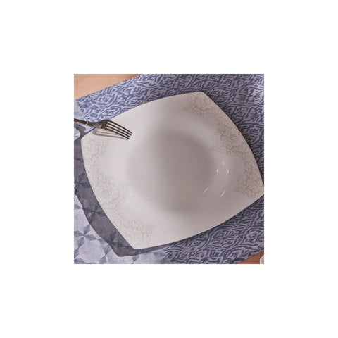 Service Petit Déjeuner Karaca Fine Pearl Helen, 26 pièces carrées/rectangulaires