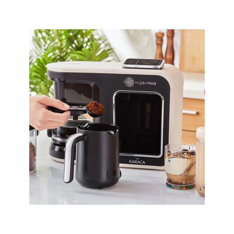 Machine à café et à thé Karaca Hatır Plus Mod 5 en 1, blanc crème