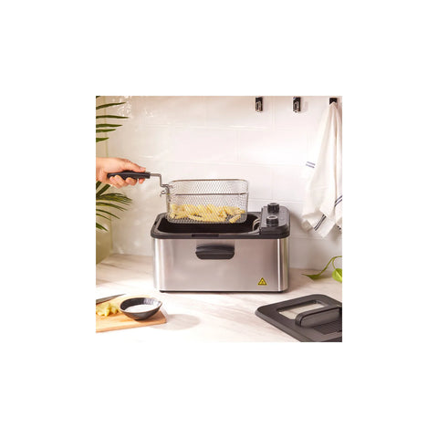Friteuse/poêle à frire XL Karaca en acier inoxydable, 3,2 L