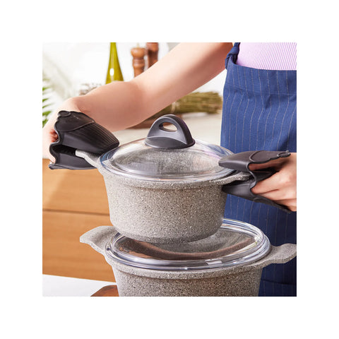 KARACA BIO GRANIT BRIAN 9 PRÇ DÖKÜM, GRİ