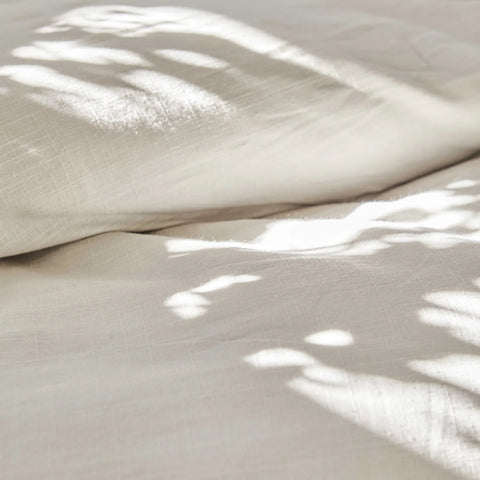 Parure de lit Karaca Home 4 Element Air avec housse de couette 100 % coton pour lit double, gris clair