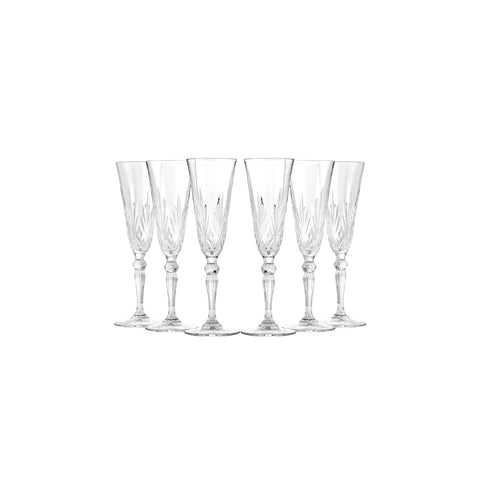 Verre à champagne Rcr Melodia 6 pièces, 160 ml​