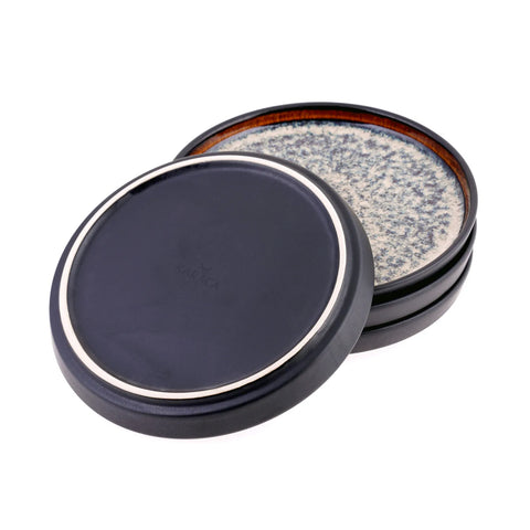 Coffret de tasses à thé Karaca Black Galactic Reactive, 8 pièces