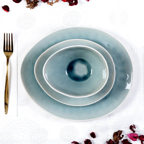 Service de table Karaca Turquoise Reactive pour 6 personnes, 18 pièces