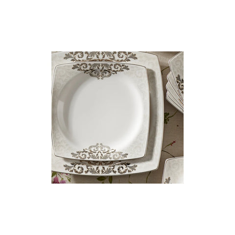 Service de table Karaca Nazende Cream pour 12 personnes, 60 pièces, carré