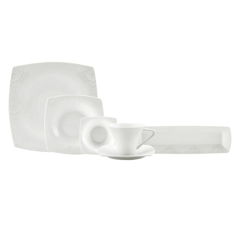 Service Petit Déjeuner Karaca Fine Pearl Helen, 26 pièces carrées/rectangulaires