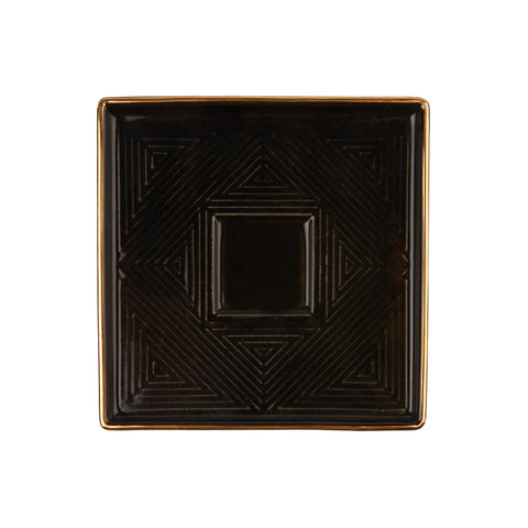 Coffret de tasses à café Karaca Art Deco pour 2 personnes, noir, 90 ml