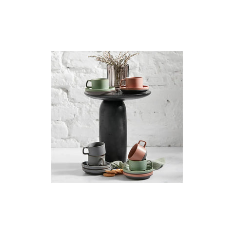 Coffret de tasses à café Karaca Stone Bronze pour 2 personnes