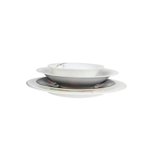 Service de table en nacre Karaca Fine Pearl Grace pour 12 personnes, 58 pièces, noir