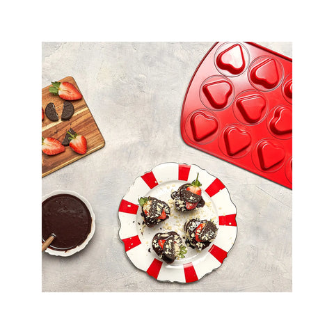 Moule à muffin Karaca Amour, 12 pièces