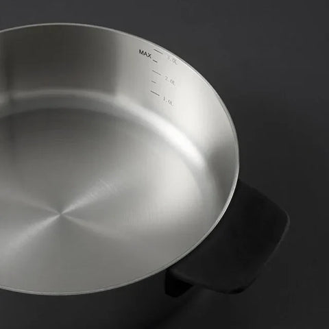 Set de casseroles en acier Jumbo Infinity 3-Ply à fond induction – 8 pièces
