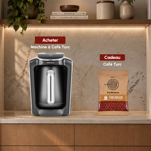 Machine à café turc Karaca Hatır Neo avec lait – Porcelain White