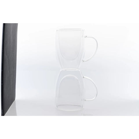 Tasses Karaca à double paroi en verre borosilicate pour 2 personnes, 300 ml