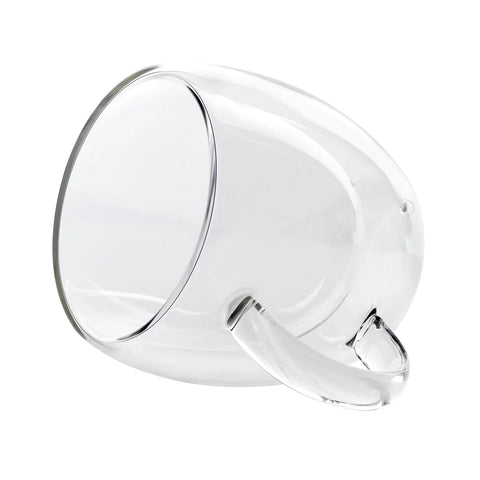 Tasses à expresso Karaca à double paroi en verre borosilicate avec anse pour 2 personnes, 80 ml