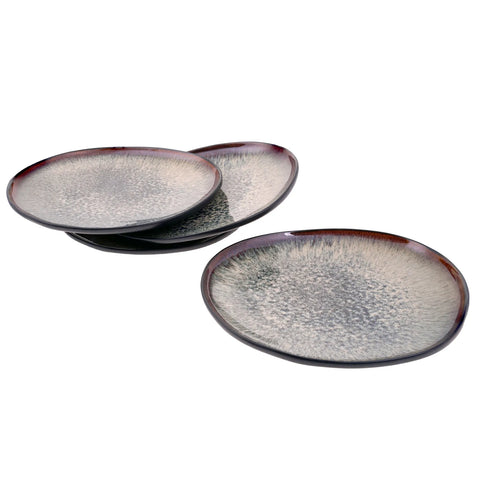 Assiettes à dessert Karaca Black Galactic Reactive, 4 pièces