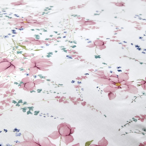 Karaca Home Dalila 100% Coton Ensemble de Housse de Couette Double Rose