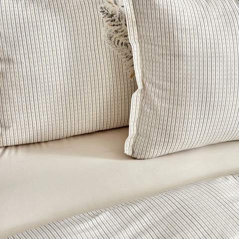 Karaca Bled Gris Housse de Couette 100% Coton Double Taille